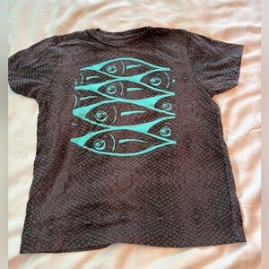 Tini Mani fish tee shirt, youth, 8